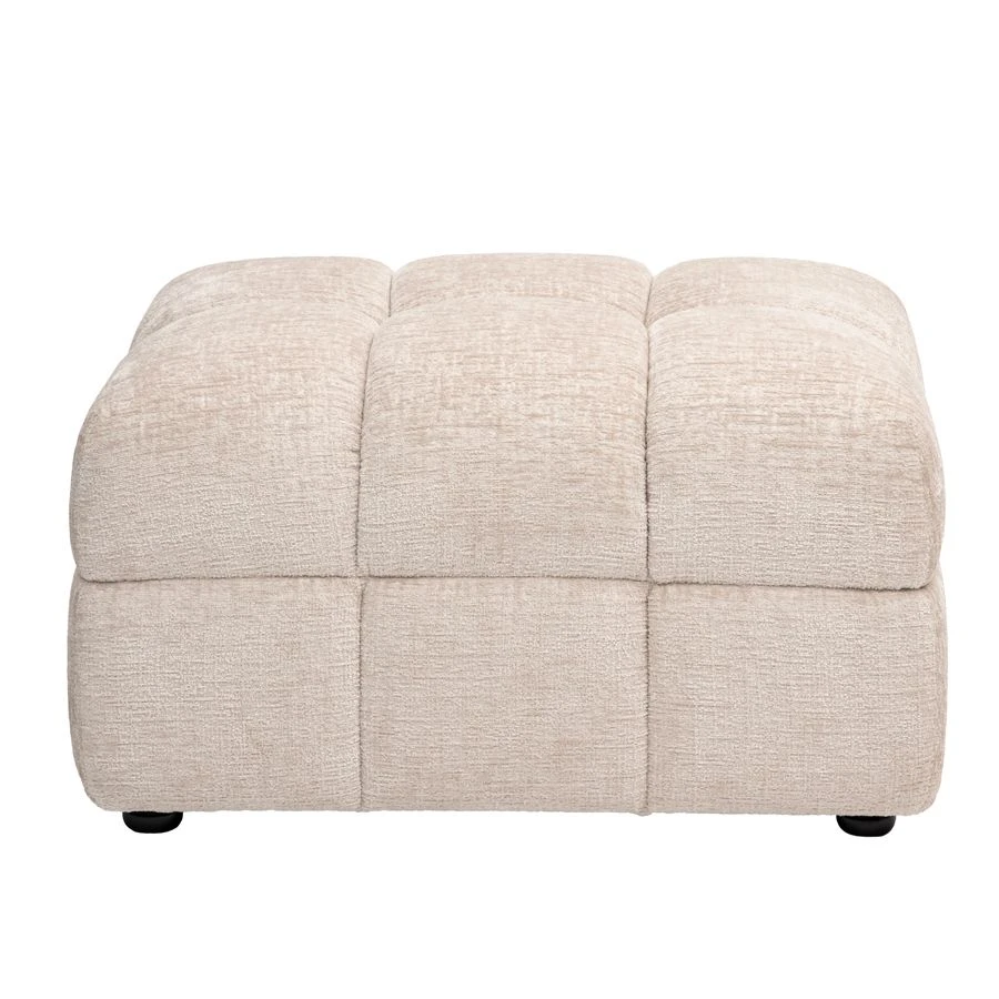 Berlin Footstool – Light Taupe Chenille 3 Berlin Footstool – Light Taupe Chenille