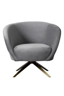 Brodie Swivel Chair - Dove Grey - Brass Base -Furniture Sale Store brodie chair grey cu2 web 1