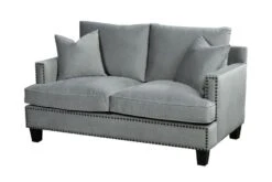 Brunswick Two Seat Sofa – Dove Grey -Furniture Sale Store brunswick 2 seater sofa dove cutout2 web
