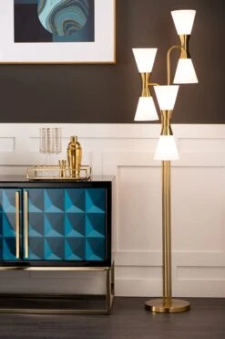 Camille Floor Light Brass