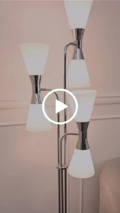 Camille Floor Light Chrome 7 Camille Floor Light Chrome -Furniture Sale Store camile video button