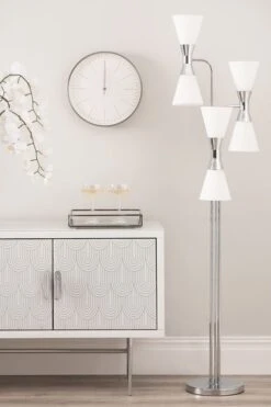 Camille Floor Light Chrome