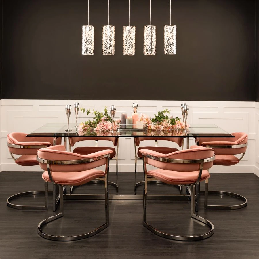 Camino Dining Chair Blush Pink 5 Camino Dining Chair Blush Pink - Image 3