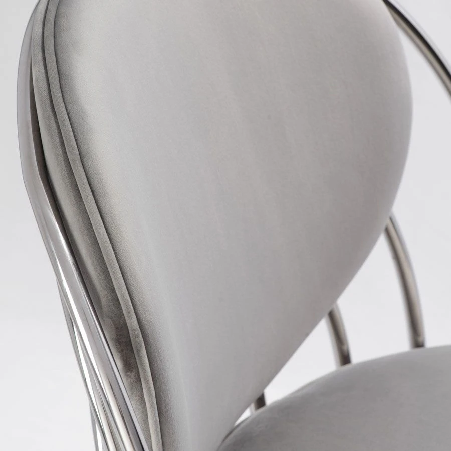 Cascade Silver Swivel Chair- Dove Grey 6 Cascade Silver Swivel Chair- Dove Grey - Image 4
