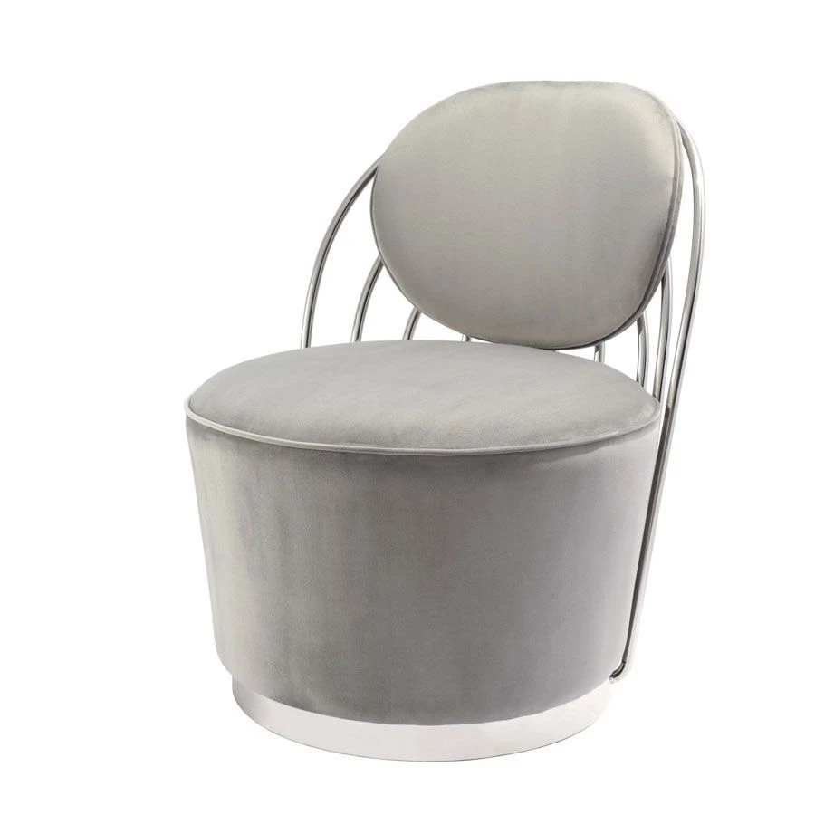 Cascade Silver Swivel Chair- Dove Grey 5 Cascade Silver Swivel Chair- Dove Grey - Image 3