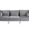 Cassie Three Seat Sofa – Dove Grey – Stainless Steel Base -Furniture Sale Store cassie grey 3 webready