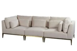 Cassie Three Seat Sofa – Chalk – Brushed Brass Base 8 Cassie Three Seat Sofa – Chalk – Brushed Brass Base -Furniture Sale Store cassie modular sofa chalk cutout2 web