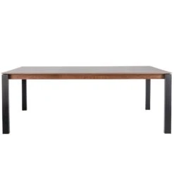 Corinna 12 Seat Dining Table Grey - Black Legs