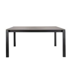 Corinna 6 Seat Dining Table Concrete Effect - Black Legs