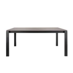 Corinna 8 Seat Dining Table Concrete Effect - Black Legs