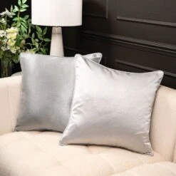 Silver Crepe Square Cushion -Furniture Sale Store cushion 55 cushion 59 ls web 1
