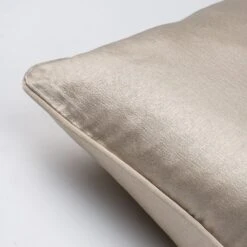 Taupe Crepe Square Cushion