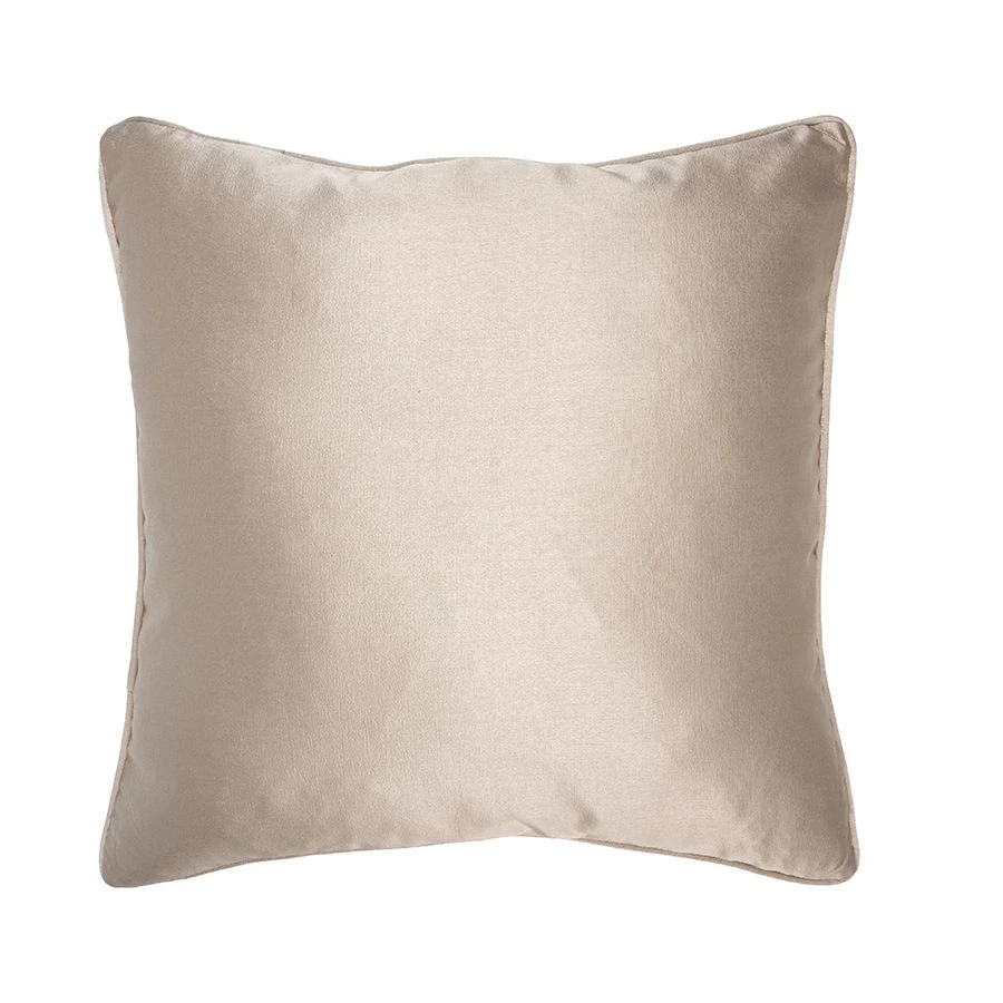 Taupe Crepe Square Cushion 4 Taupe Crepe Square Cushion - Image 2