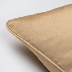 Golden Crepe Square Cushion