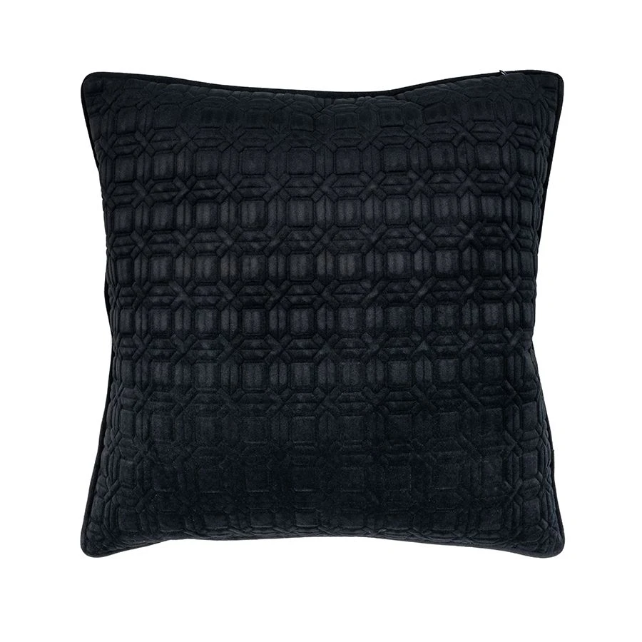 Black Octagon Square Cushion 3 Black Octagon Square Cushion