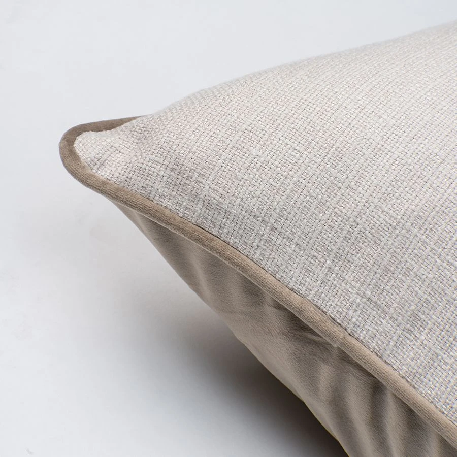 Taupe Double Sided Square Cushion 3 Taupe Double Sided Square Cushion