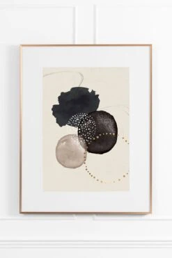 Desert Dust No.3 Wall Art - Brass Frame