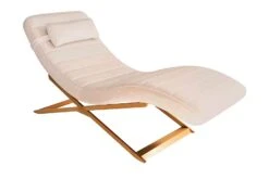Dexter Chaise Longue Chalk And Brass
