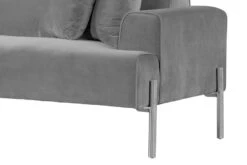 Duke Three Seat Sofa - Dove Grey - Silver Legs 13 Duke Three Seat Sofa - Dove Grey - Silver Legs -Furniture Sale Store duke 3 seater dove grey cutout 04 webready