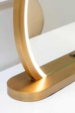 Elara Brass Dressing Mirror -Furniture Sale Store elara mirror brass detail web