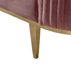 Ella Two Seat Sofa - Blush Pink- Brass Base -Furniture Sale Store ella 2seat brass pink leg jamesweb 1