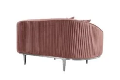 Ella Two Seat Sofa - Blush Pink- Polished Chrome Base 7 Ella Two Seat Sofa - Blush Pink- Polished Chrome Base -Furniture Sale Store ella 2seat chrome pink 3 jamesweb