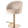 Ella Bar Stool - Chalk - Brass Base -Furniture Sale Store ella barstool chalk brass 1 web