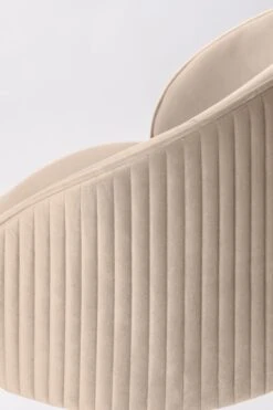 Ella Bar Stool - Chalk - Brass Base -Furniture Sale Store ella barstool chalk silver detail 1 web