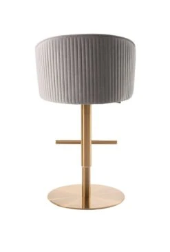 Ella Bar Stool - Dove Grey - Brass Base -Furniture Sale Store ella barstool grey brass 5 web