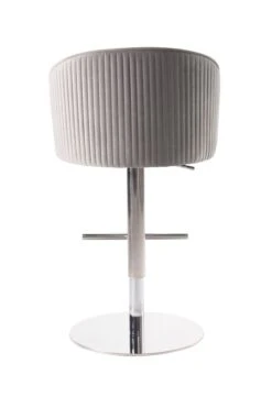 Ella Bar Stool - Dove Grey - Silver Base -Furniture Sale Store ella barstool grey silver 5 web