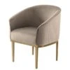 Ella Dining Chair - Taupe - Brass Base 1 Ella Dining Chair - Taupe - Brass Base -Furniture Sale Store ella dining chair taupe brass front web