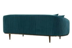 Ella Three Seat Sofa - Peacock- Brass Base -Furniture Sale Store ella three seat sofa brass peacock cutout 03 leg removed web 2