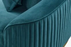 Ella Three Seat Sofa - Peacock- Brass Base -Furniture Sale Store ella three seat sofa brass peacock cutout 05 web 1