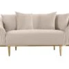 Ella Two Seat Sofa - Chalk - Brass Base 2 Ella Two Seat Sofa - Chalk - Brass Base -Furniture Sale Store ella two seat sofa brass chalk cutout 02 web