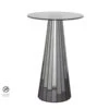 Emmeline Smoked Mirror Side Table