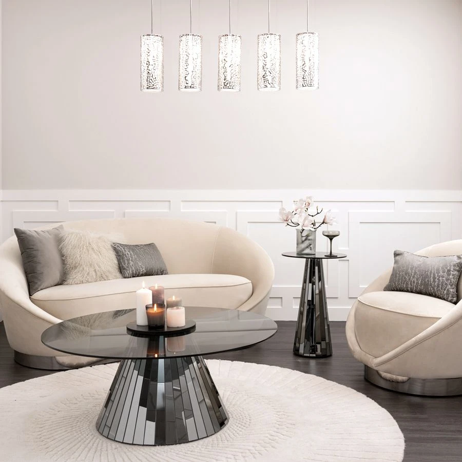 Emmeline Smoked Mirror Side Table 4 Emmeline Smoked Mirror Side Table - Image 3