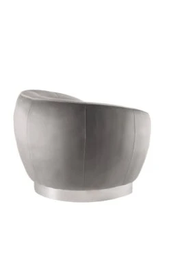 Equinox Armchair – Dove Grey – Polished Chrome Base -Furniture Sale Store equinox armchair grey silver back web