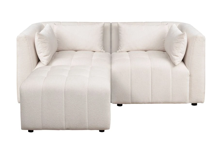 Essen Two Seat Corner Sofa – Cream Chenille 3 Essen Two Seat Corner Sofa – Cream Chenille