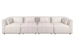 Essen Four Seat Sofa – Cream Chenille