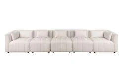 Essen Five Seat Sofa – Cream Chenille