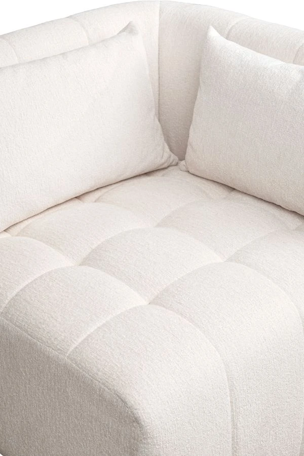 Essen Three Seat Corner Sofa – Cream Chenille 7 Essen Three Seat Corner Sofa – Cream Chenille - Image 5