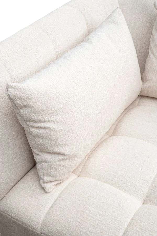 Essen Three Seat Corner Sofa – Cream Chenille 11 Essen Three Seat Corner Sofa – Cream Chenille - Image 9