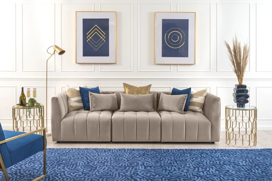 Essen Three Seat Sofa – Taupe 4 Essen Three Seat Sofa – Taupe - Image 2