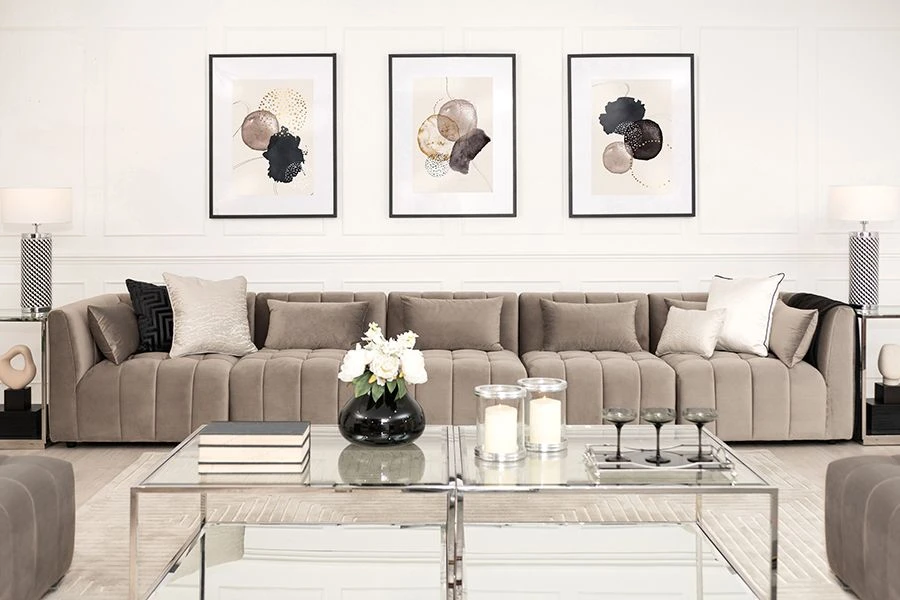 Essen Five Seat Sofa – Taupe 4 Essen Five Seat Sofa – Taupe - Image 2