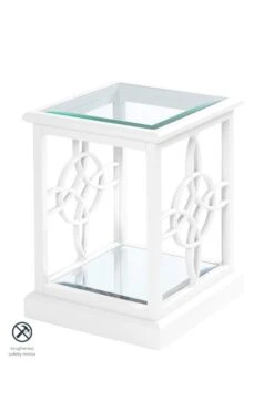 Etienne White Side Table