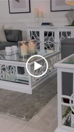 Etienne White Coffee Table -Furniture Sale Store etienne white video play button