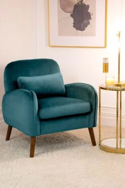 Eva Armchair - Peacock -Furniture Sale Store eva teal web