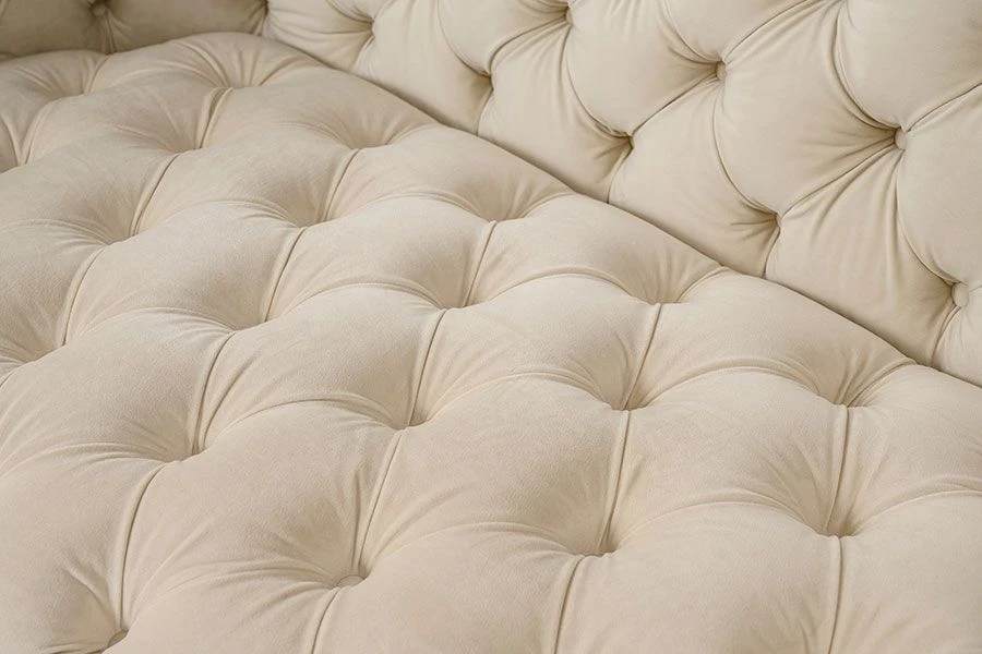 Frankfurt Three Seat Sofa – Chalk With Black Base 5 Frankfurt Three Seat Sofa – Chalk With Black Base - Image 3