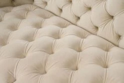 Frankfurt Two Seat Sofa – Chalk – Black Base -Furniture Sale Store frankfurt 2s sofa chalk black base detail 1 web