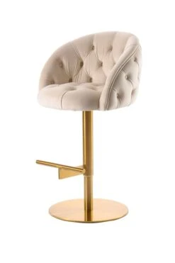 Frankfurt Bar Stool - Chalk - Brass Base -Furniture Sale Store frankfurt barstool chalk 2 web